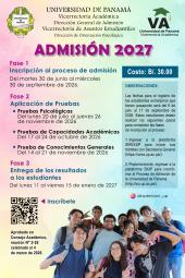 FASES DEL PROCESO DE ADMISIÓN 2027