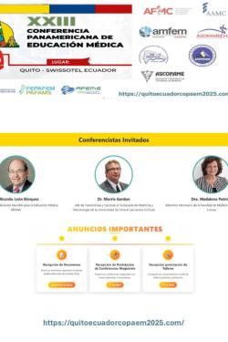 XXIII CONFERENCIA PANAMERICANA DE EDUCACIÓN MÉDICA